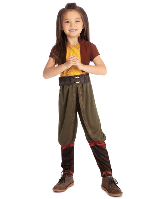 Déguisement luxe Raya™ pour enfant jaune et marron