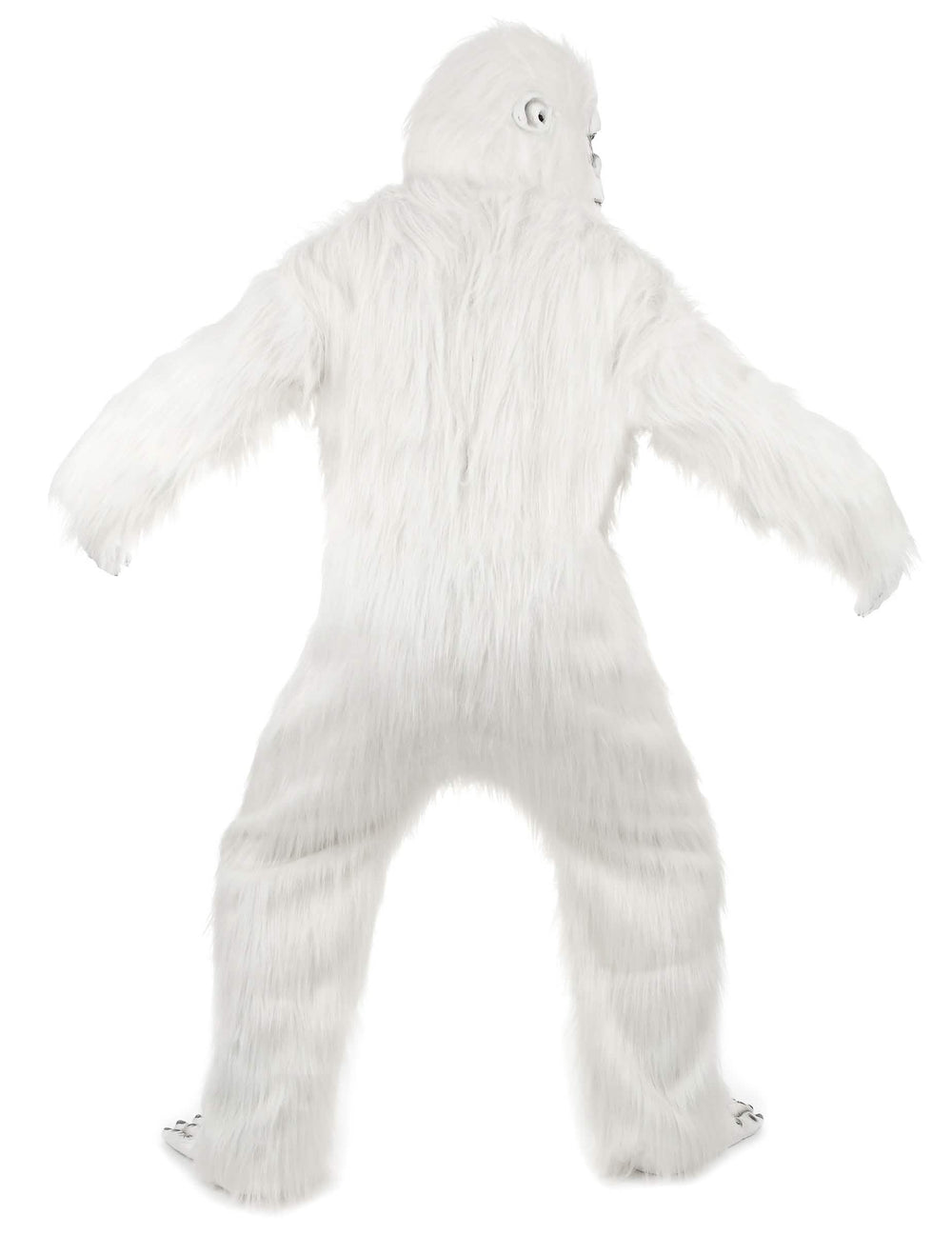 Hátulnézet a luxus Yeti jelmezről