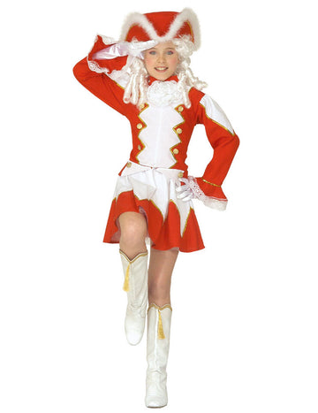 Piros lány majorette jelmez