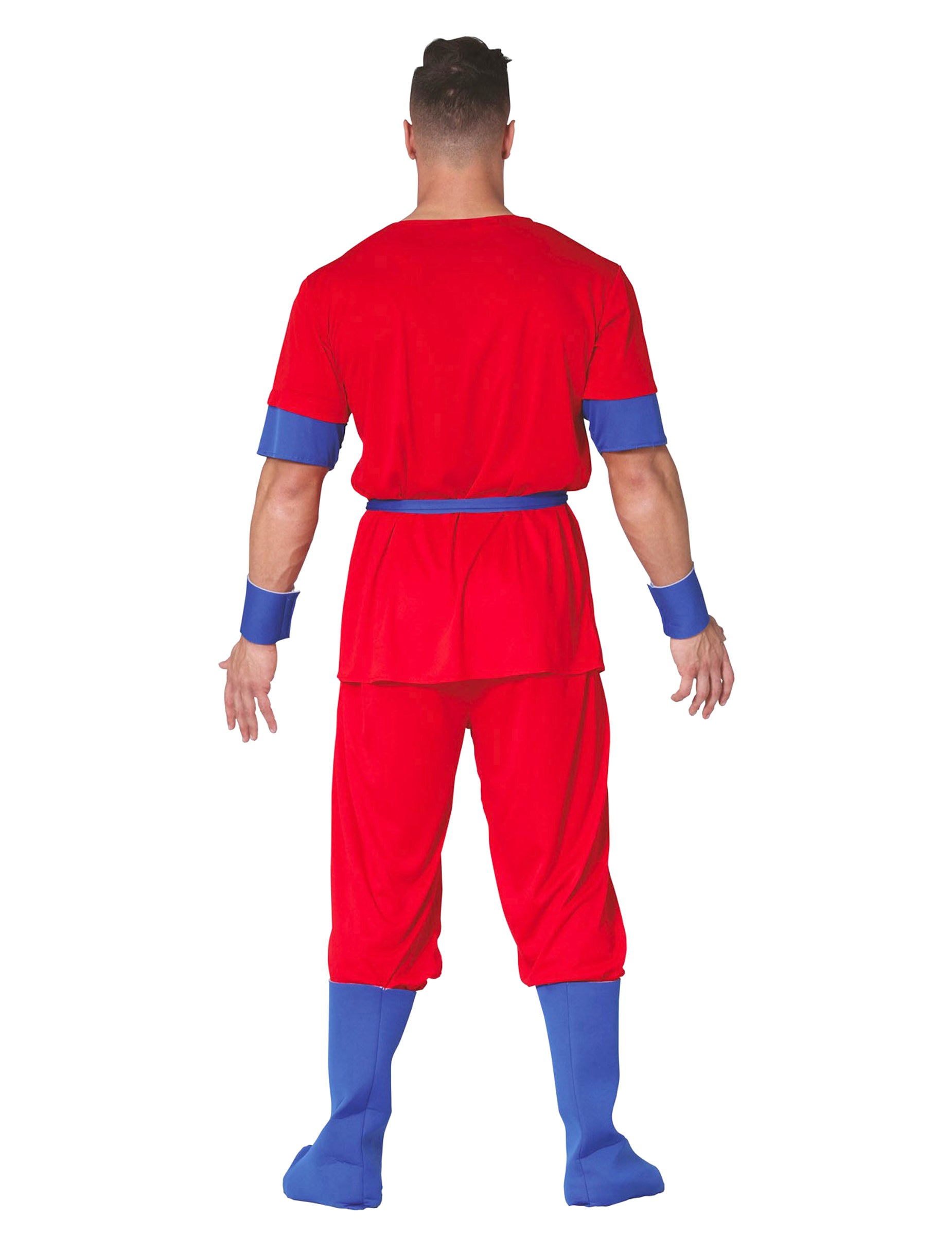 Vue de dos du déguisement manga pour adulte