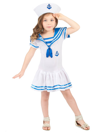 Lány horgony tengeri jelmez