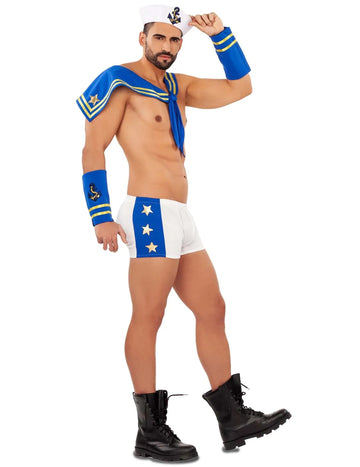 Szexi tengerész jelmez a férfiak számára