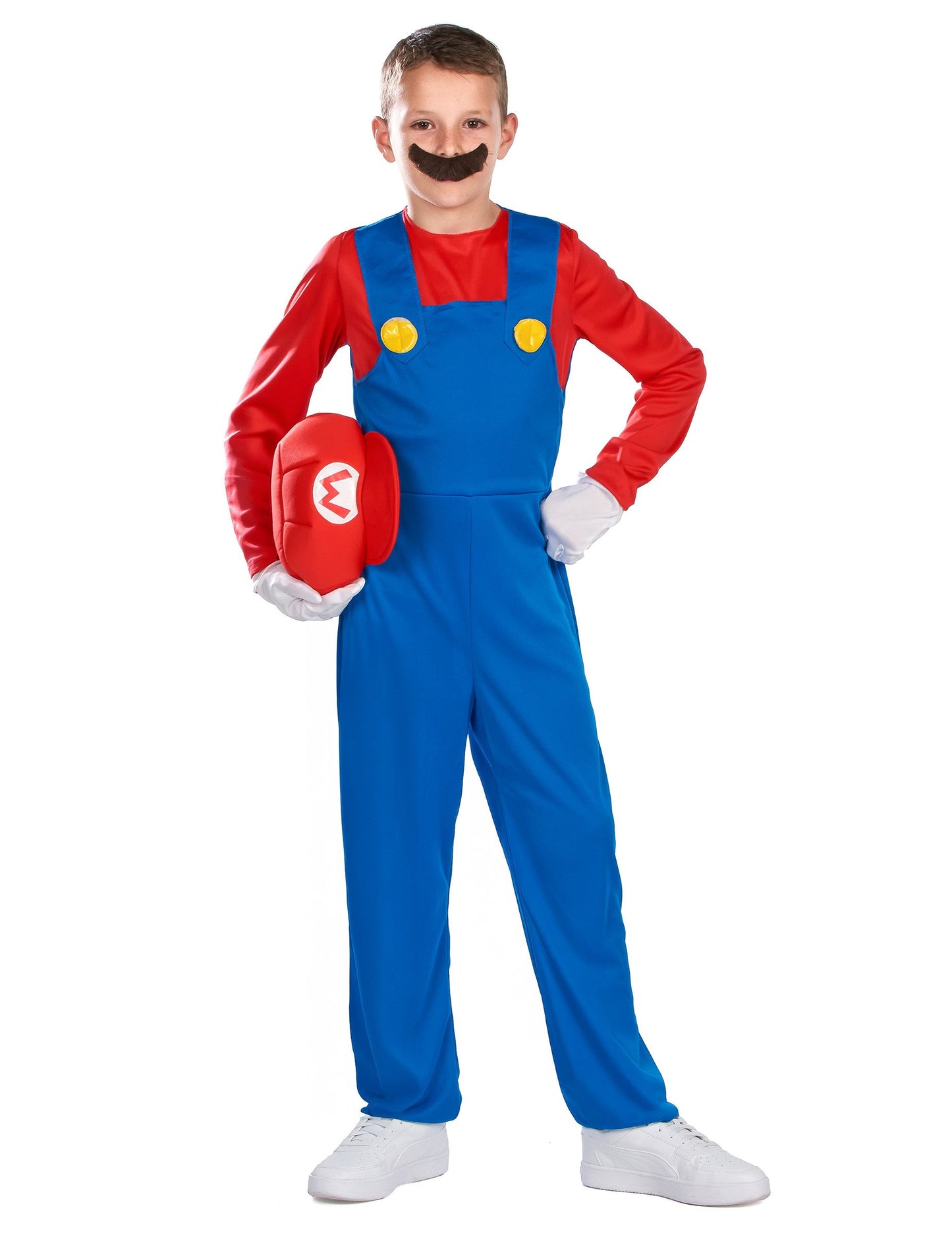 Gyerekek Mario jelmez