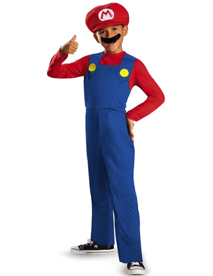 Gyerekek Mario jelmez
