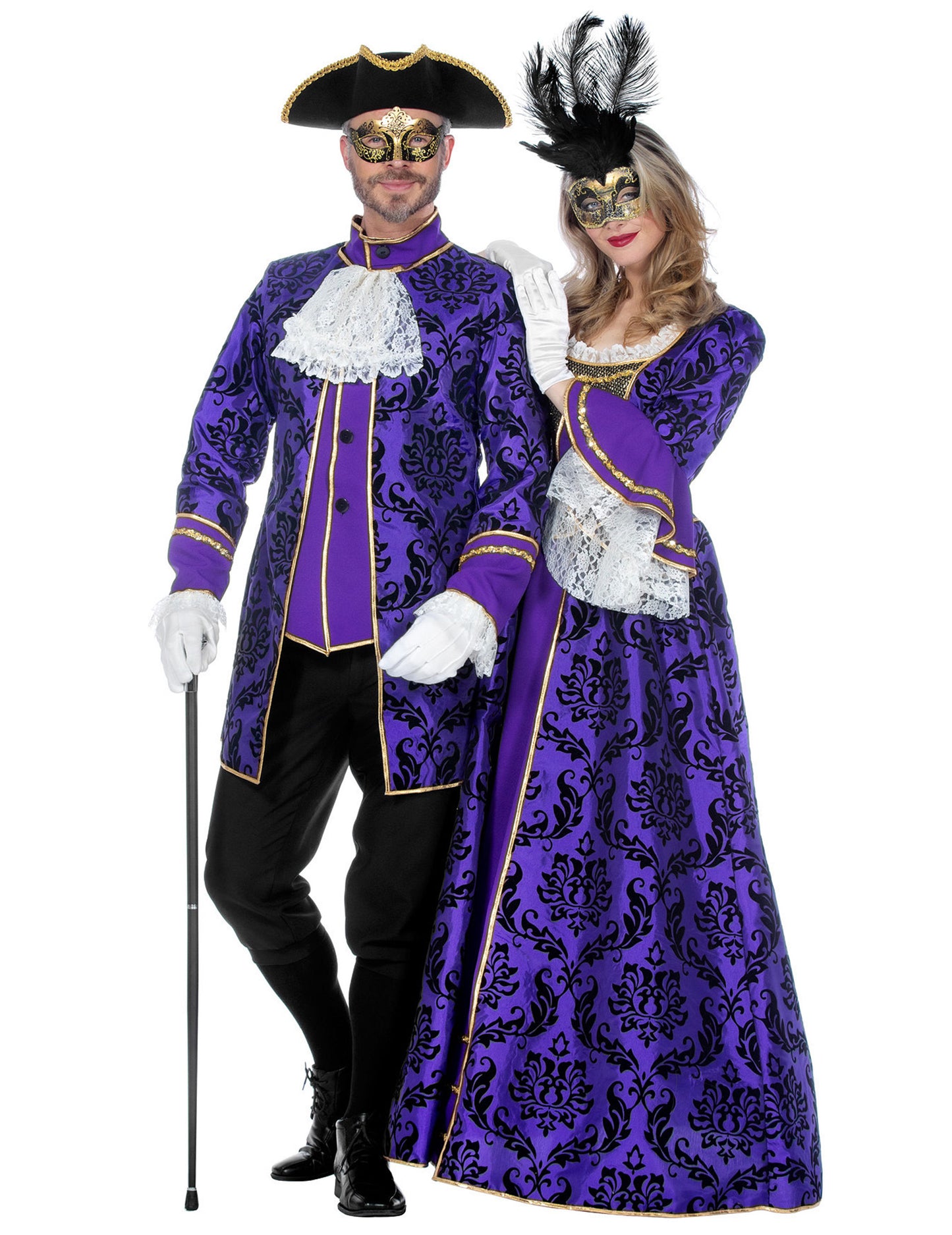 Luxus lila barokk márkiné jelmez nőknek