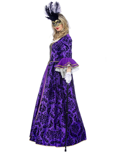 Luxus lila barokk márkiné jelmez nőknek