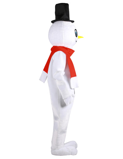 Déguisement mascotte bonhomme de neige de luxe adulte