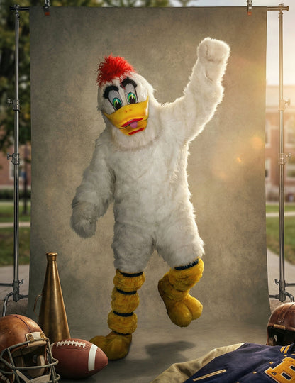 Felnőtt fehér kacsa kabala jelmez