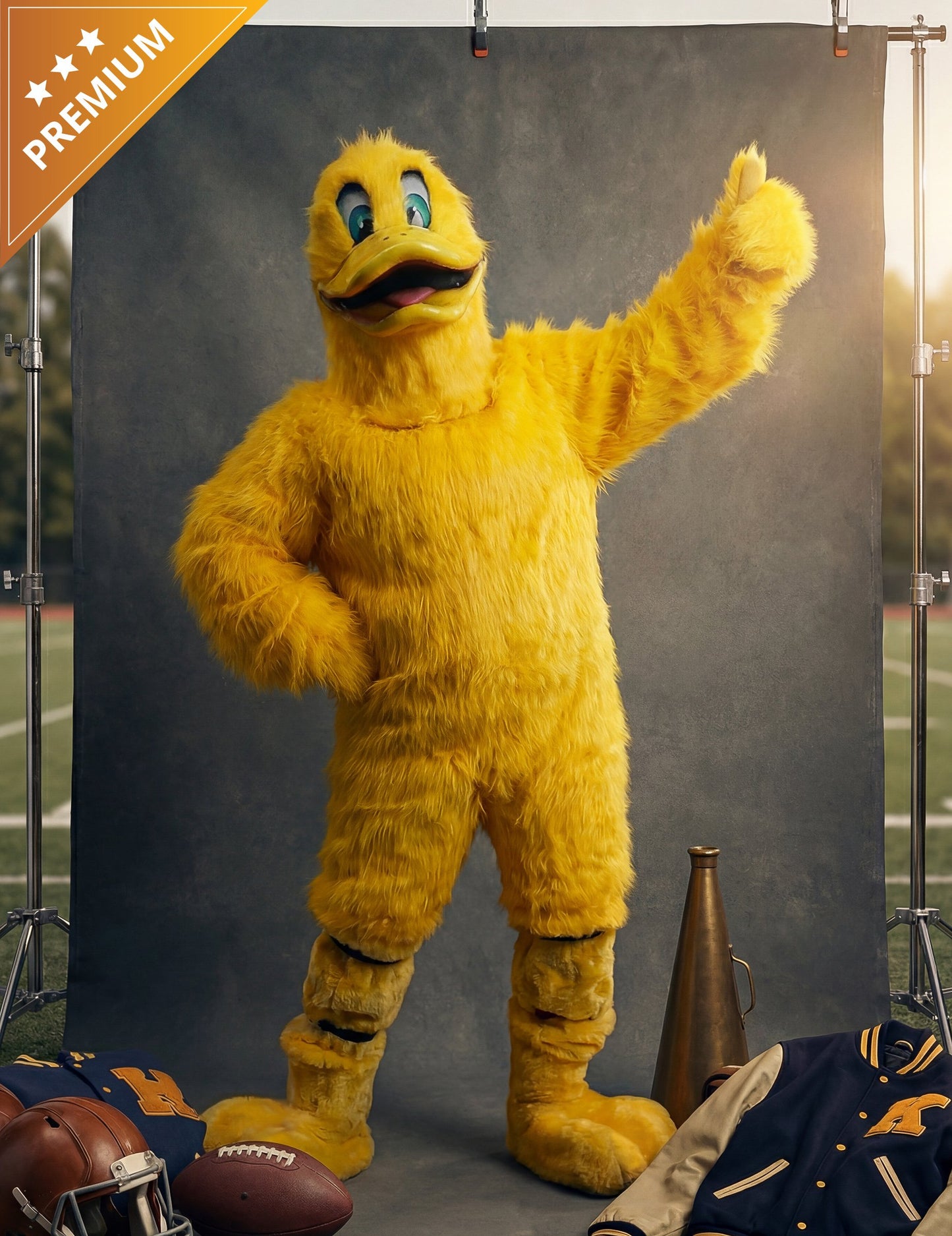 Felnőtt sárga kacsa kabala jelmez