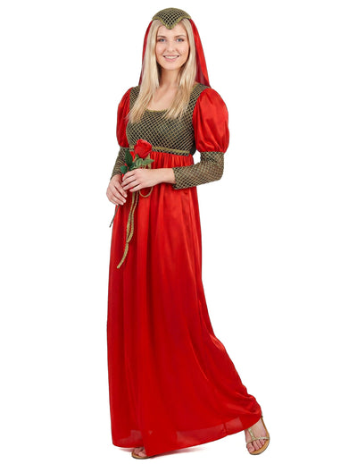 Déguisement médiéval rouge femme