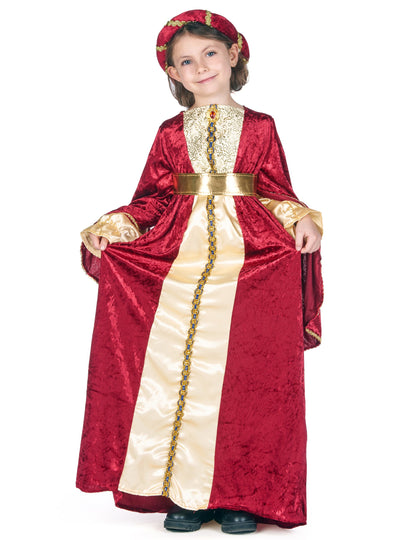 Középkori királynő lány jelmez
