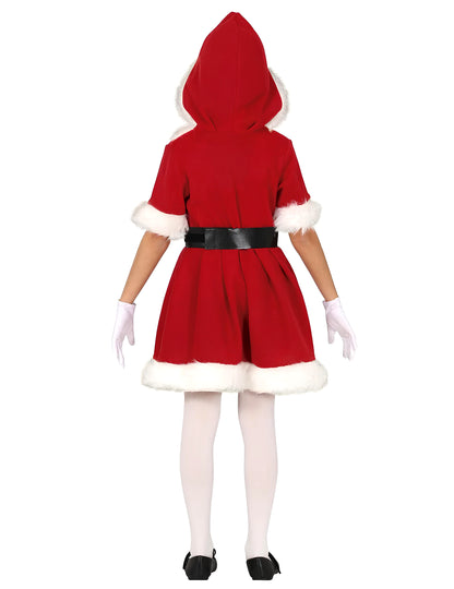 Lányok kapucnis anya karácsonyi jelmeze
