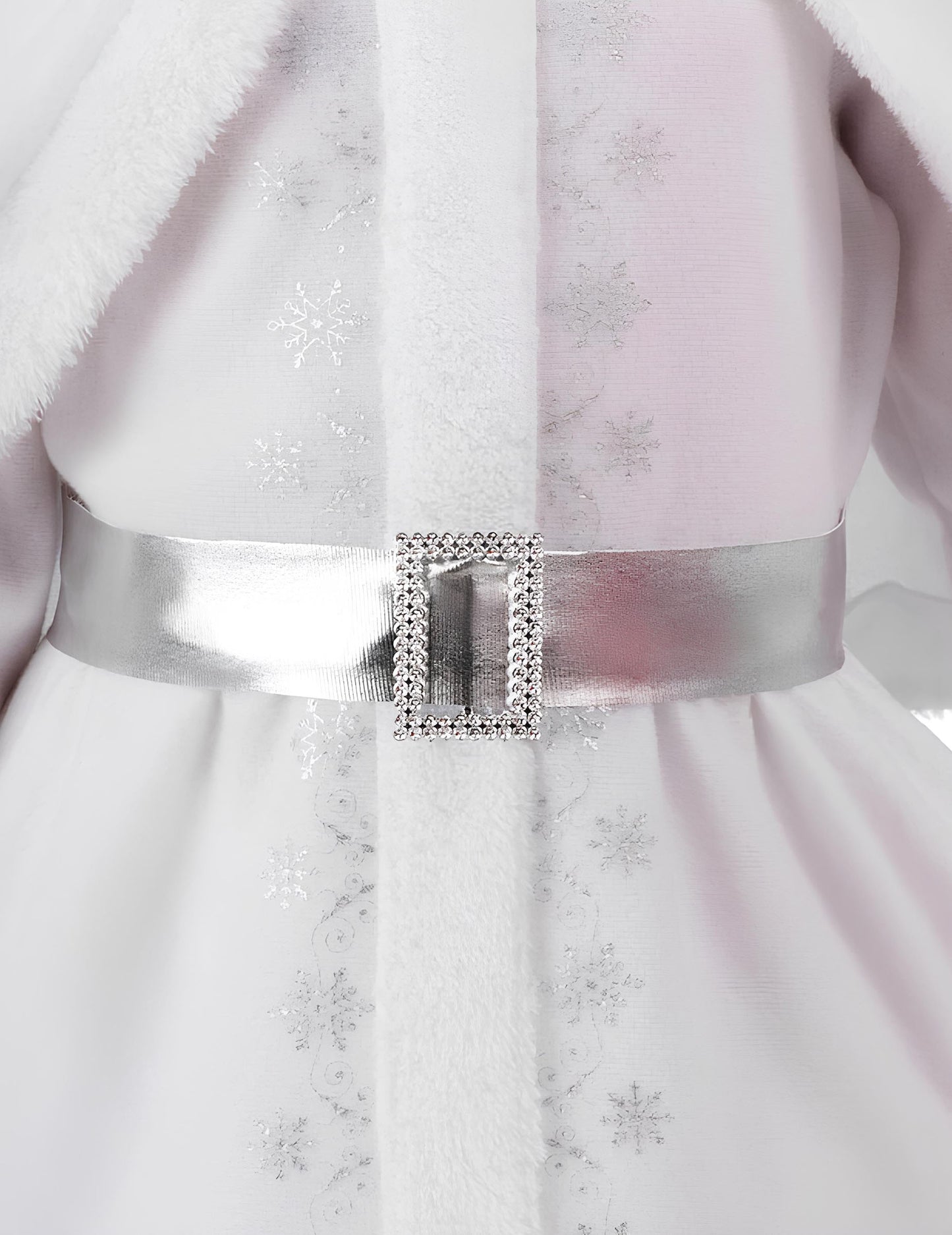 Fehér Mikulás jelmez lányoknak