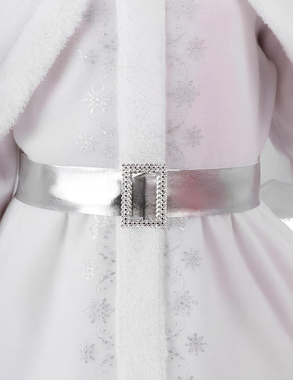 Fehér Mikulás jelmez lányoknak