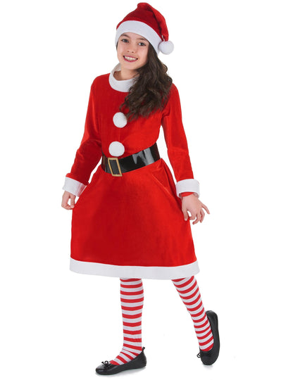 Anya karácsonyi jelmez fehér pomponok lányok