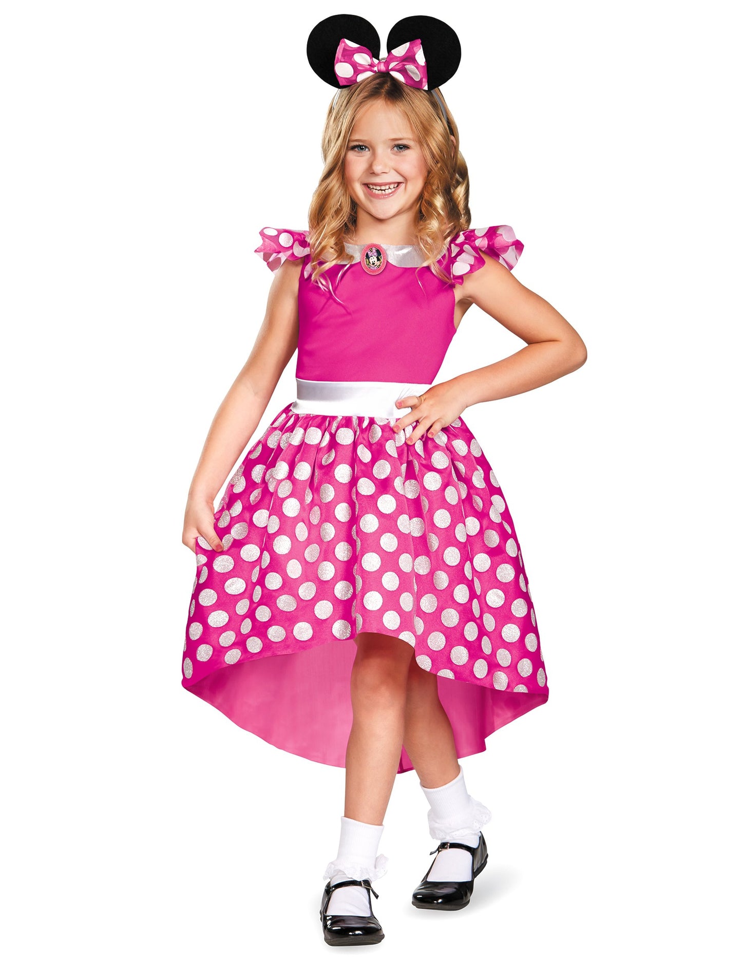 Klasszikus rózsaszínű Minnie álruhás