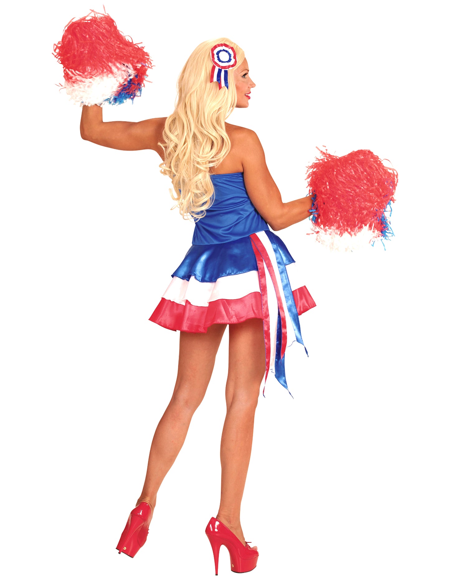 Francia trikolór női szurkolói jelmez 