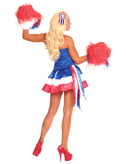 Francia trikolór női szurkolói jelmez 