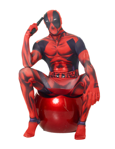 Déguisement classique Morphsuits Deadpool pour adulte rouge et noir