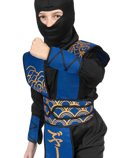 Kék és arany ninja jelmez