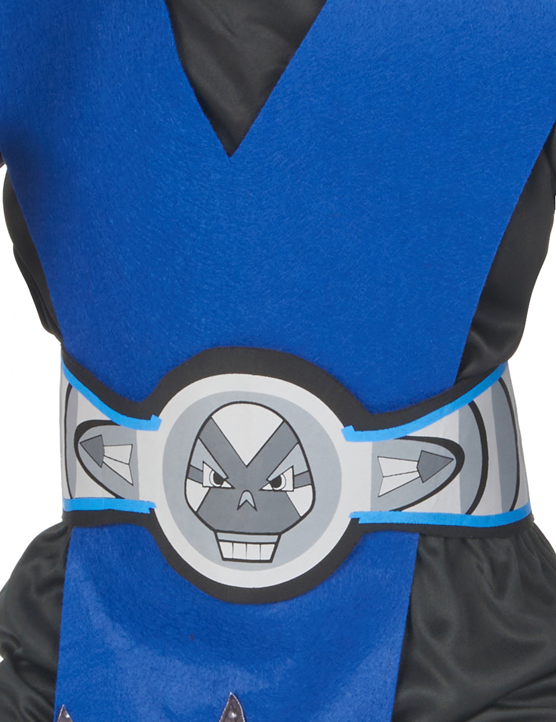 Részlet a ninja jelmez övcsatjáról