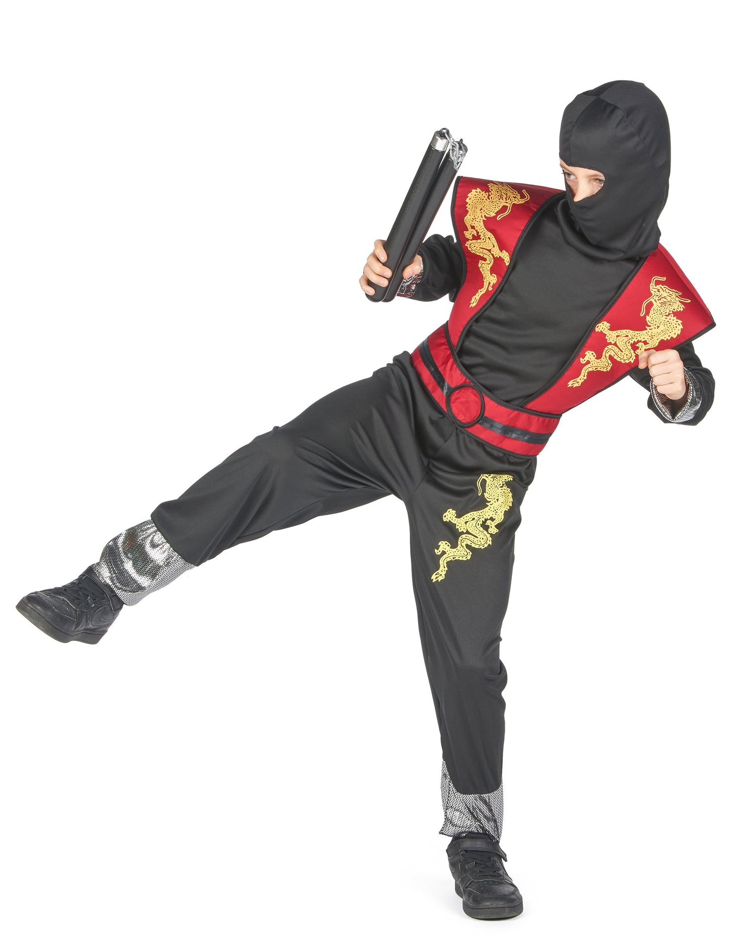 Ninja álruhás sárga fiú fiú