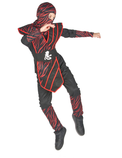Piros fauve fiú ninja jelmez