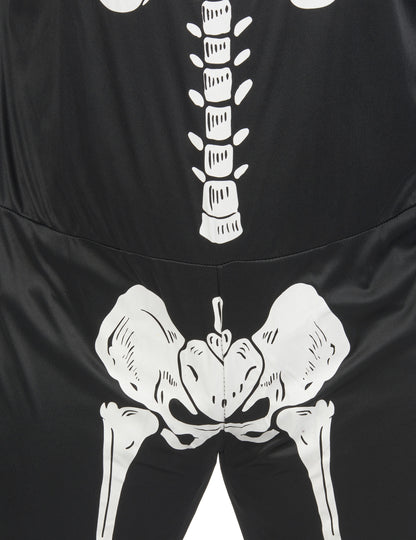 Fekete csontváz fekete álruhás halloween