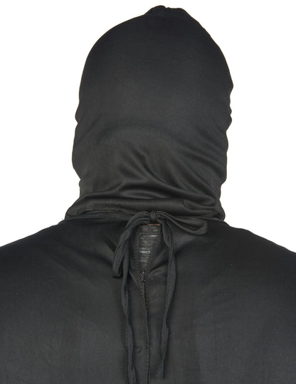 Fekete csontváz fekete álruhás halloween