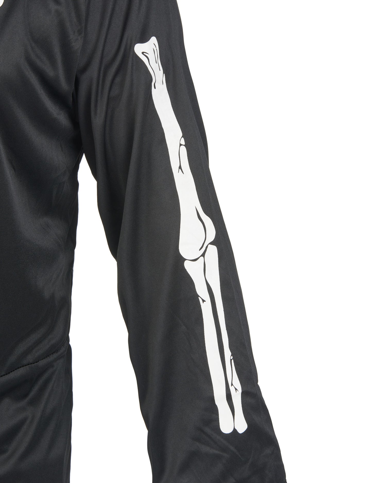 Fekete csontváz fekete álruhás halloween