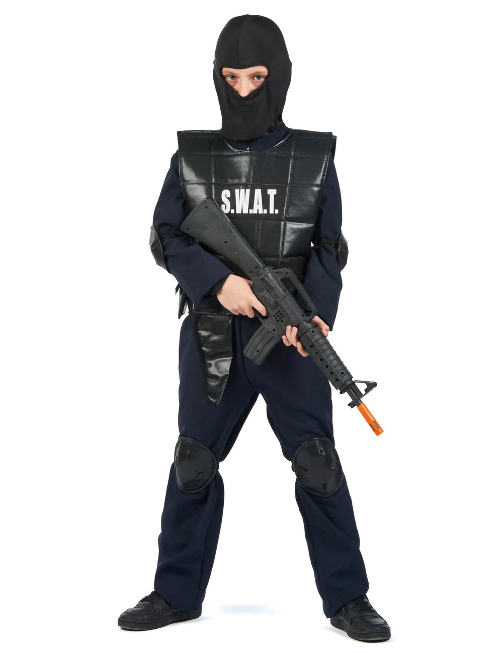 SWAT-tiszt gyermek jelmez fekete