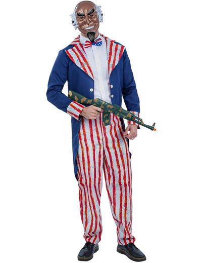 Hátborzongató Uncle Sam jelmez férfiaknak