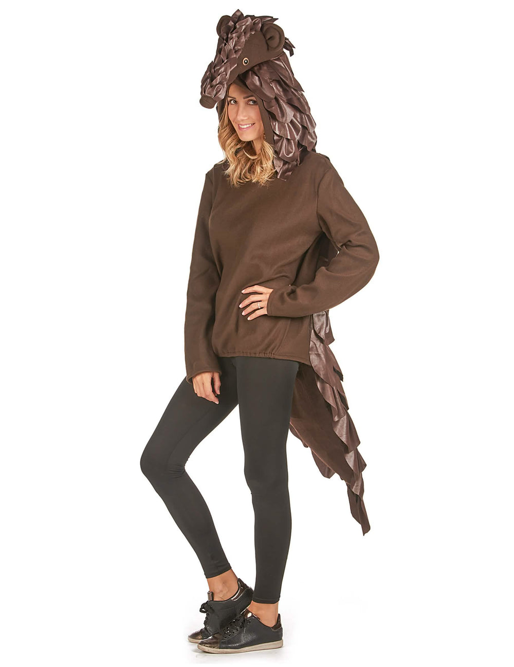 Háromnegyedes nézetű felnőtt pangolin jelmez