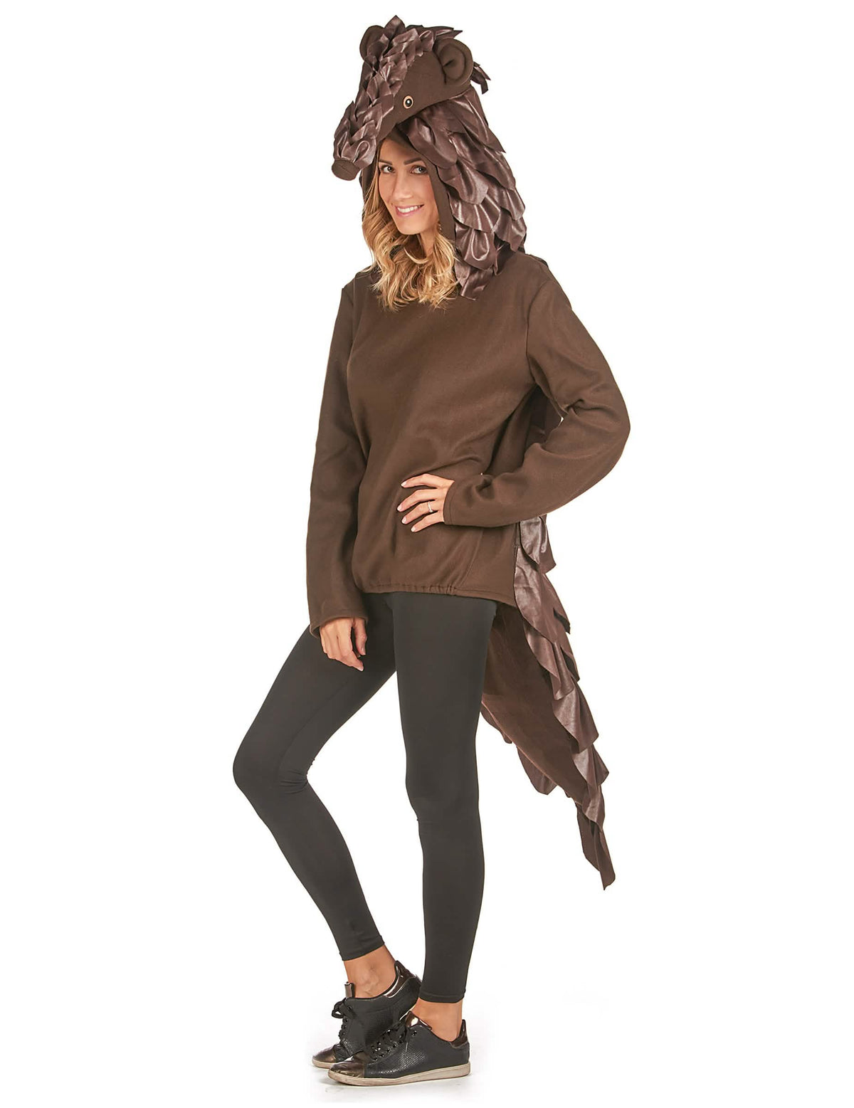 Háromnegyedes nézetű felnőtt pangolin jelmez