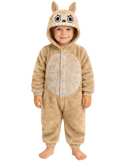 Gyerek bézs szörny plüss jelmez 