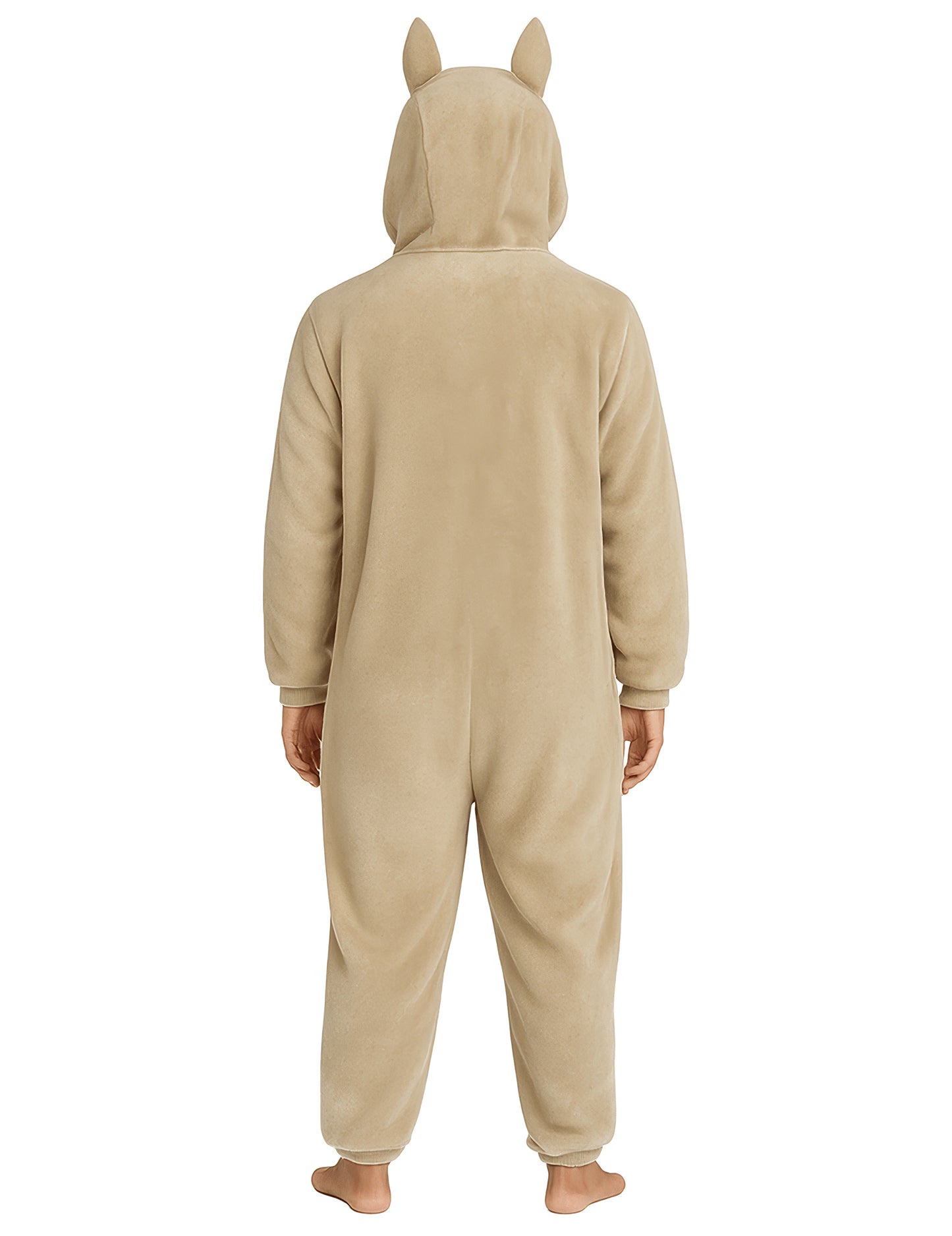 Női bézs plüss szörny jelmez 