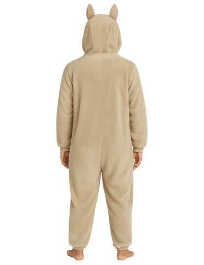 Női bézs plüss szörny jelmez 