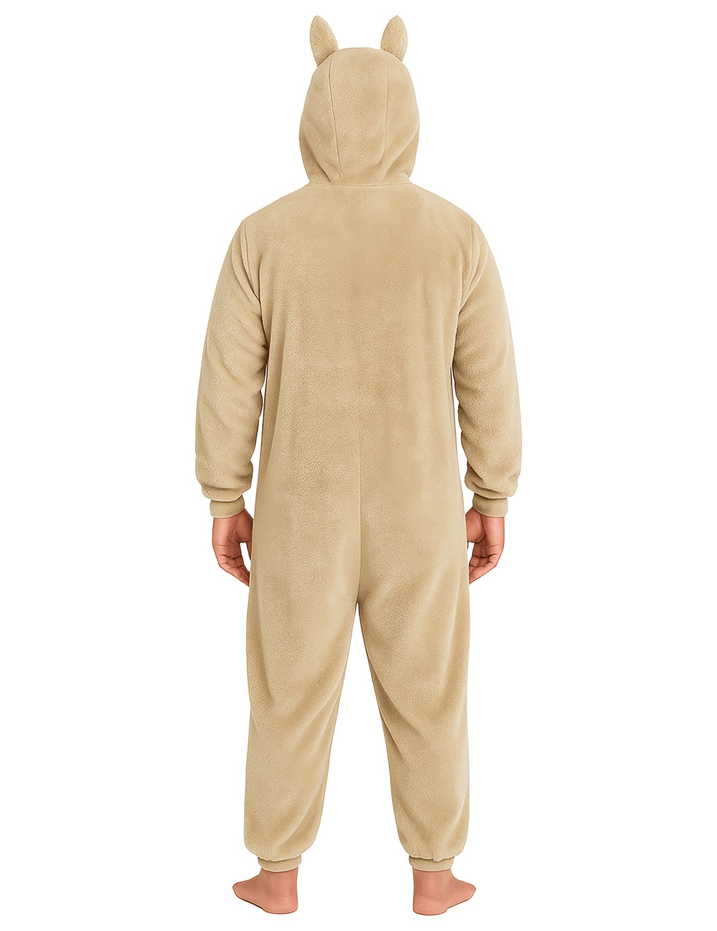 Bézs szörny plüss jelmez férfiaknak 