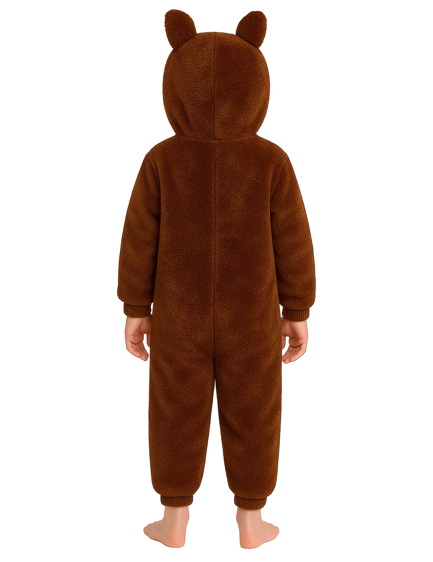 Barna szörny plüss jelmez gyerekeknek 