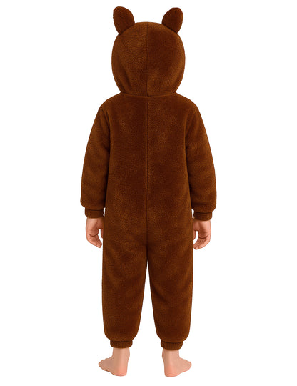 Barna szörny plüss jelmez gyerekeknek 