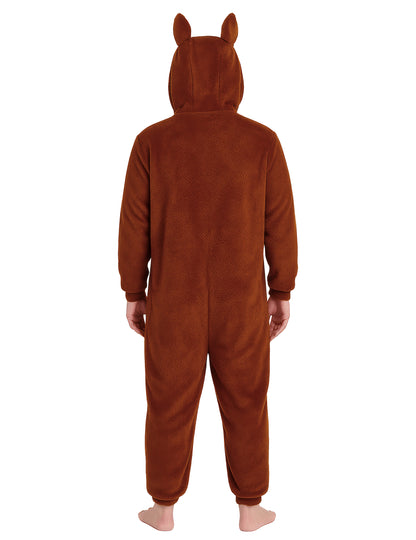 Női barna szörny plüss jelmez 