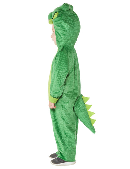 Vue de profil du déguisement petit croco pour bébé