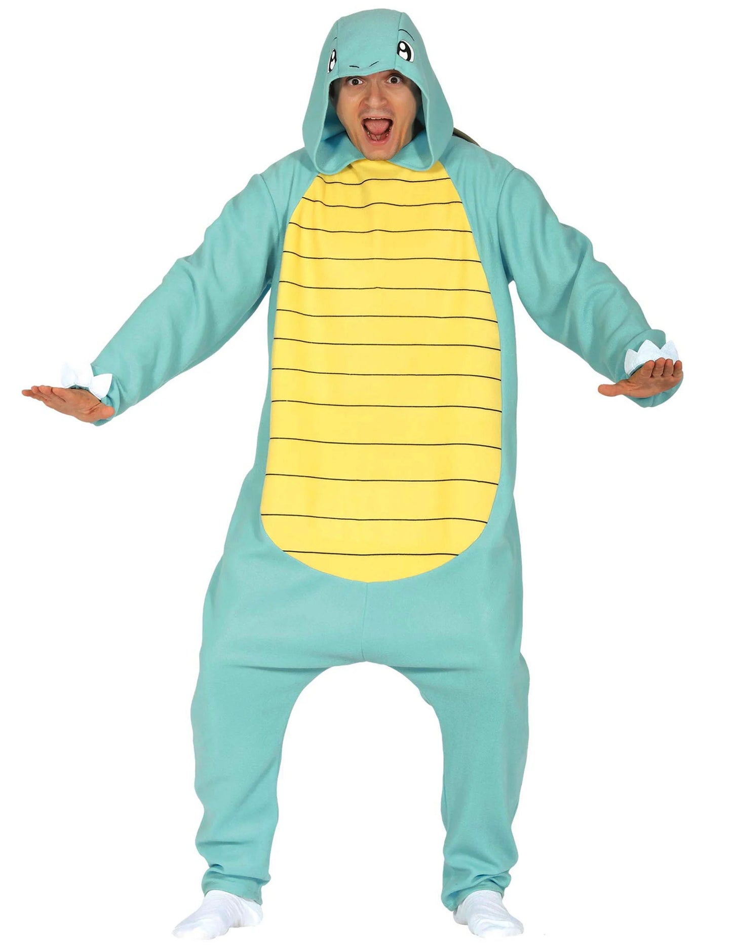 Kis szörnyeteg álruhás felnőtt teknős