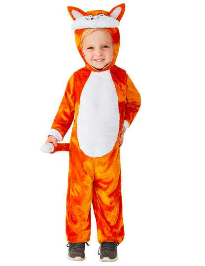 Vue de face du déguisement de petit renard pour bébé