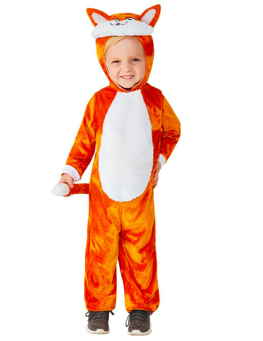 Vue de face du déguisement de petit renard pour bébé