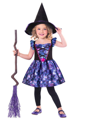 Kis boszorkány álruhában újrahasznosított szövet lányban