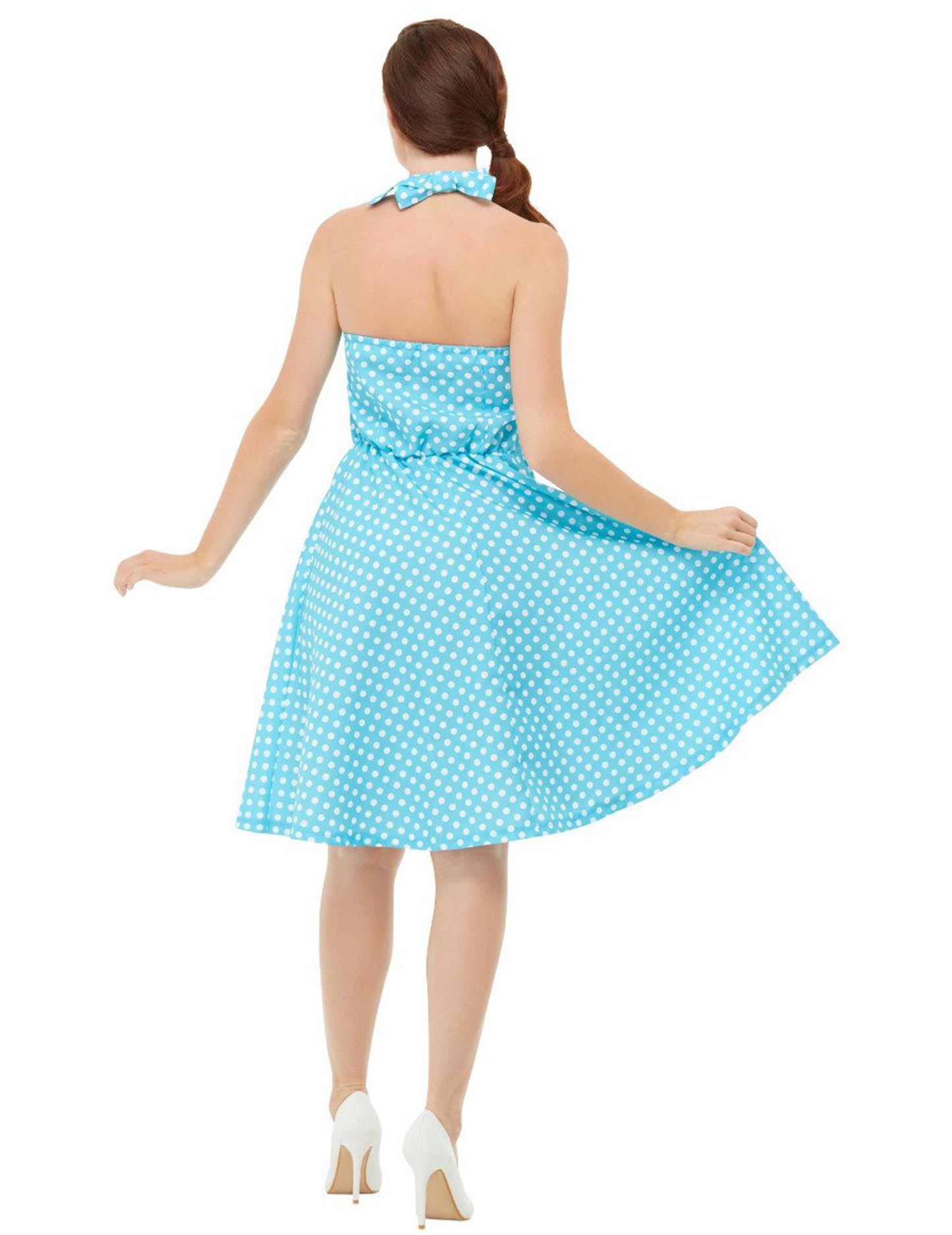 Retro kék pin-up jelmez nő