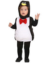 Déguisement pingouin bouffant pour bébé noir et blanc avec noeud papillon rouge