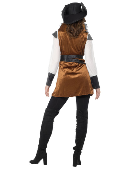 Kalóz álruhával nő mellényével