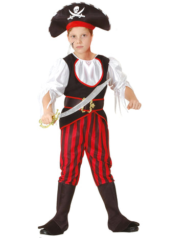 Kalóz álruhás szatén fiú